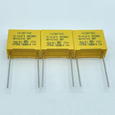 Qualität  UL 275V MPX X2 Safety Capacitor 474K/310V P15 D4 Anti Interference Fabrik