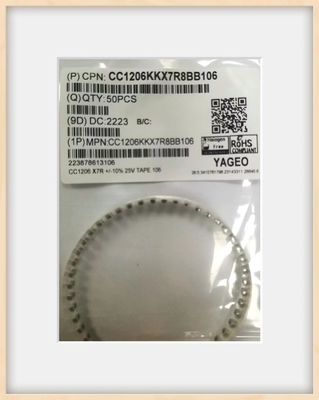 Keramische mehrschichtige Kondensatoren SMD 1.6mm 1206 beschichtendes 25VDC