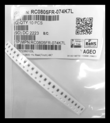 Keramisches Substrat 0805 Chip Resistor 7 ± 1% Zoll-Dia Reels 4007Ω