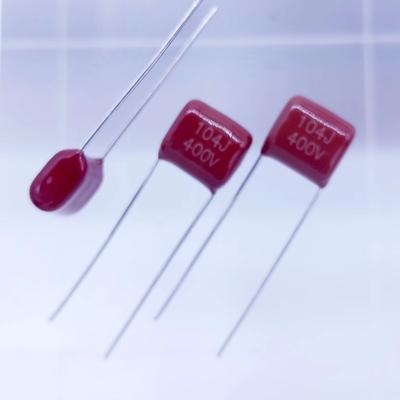 Metallisierter Laserdruck Polyester-Film-Mini Capacitor-CL21X 104J400V