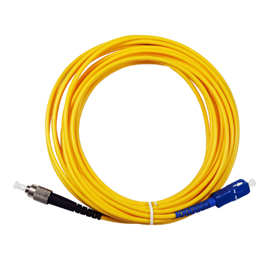 Einmodenfaser-Verbindungskabel des Durchmesser-3mm UPC, flammenfestes Faser-Optikflecken-Kabel